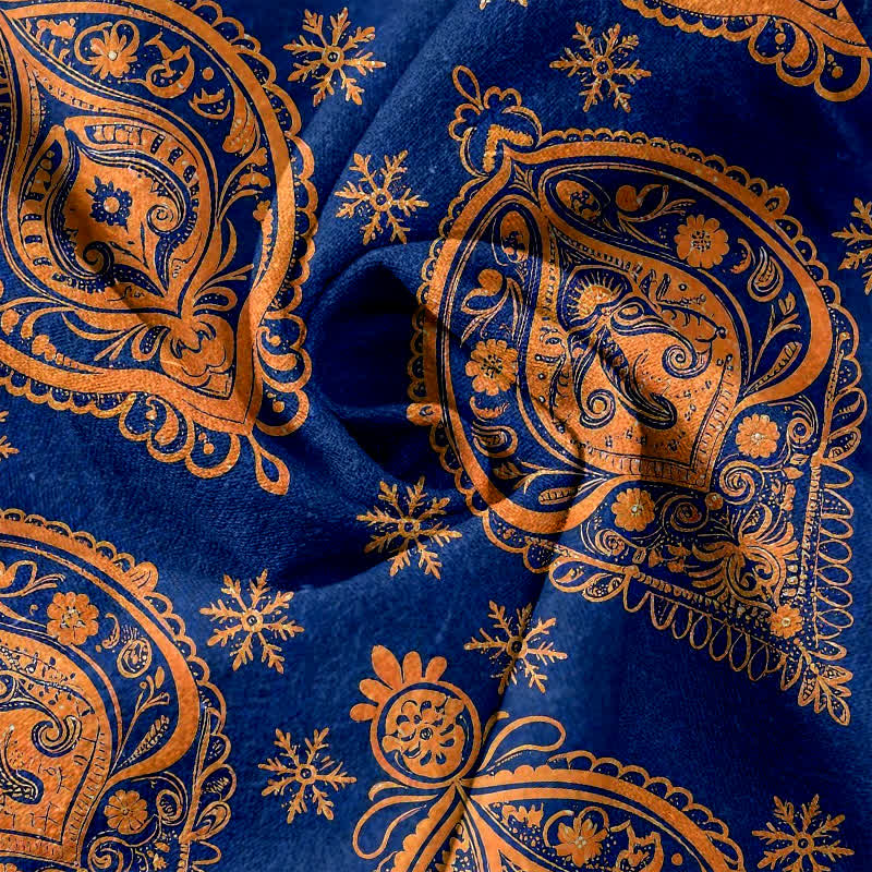 Buddha Stones Pantalones de mujer de algodón puro con estampado floral, cintura elástica y bolsillos. - image 2