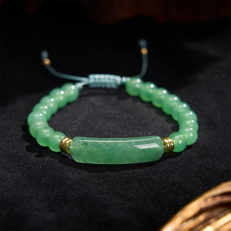 Buddha Stones Pulsera de transformación positiva con aventurina verde amatista, ojo de tigre y cuarzo fresa - image 5