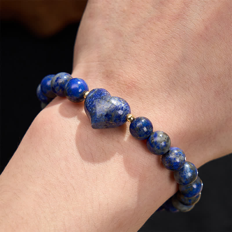 Buddha Stones Pulsera espiritual de corazón de amor con aventurina verde amatista natural, ojo de tigre y cuarzo fresa. - image 37