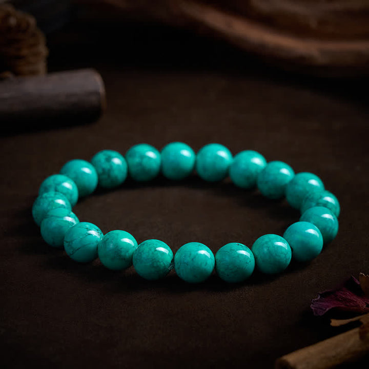 Buddha Stones Pulsera de protección de turquesa tibetana - image 9