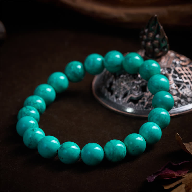 Buddha Stones Pulsera de protección de turquesa tibetana - image 10