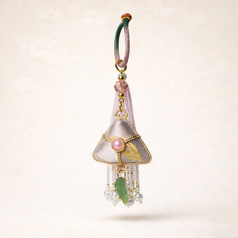 Buddha Stones Llavero Song Brocade Zongzi Leaf Balance - image 5