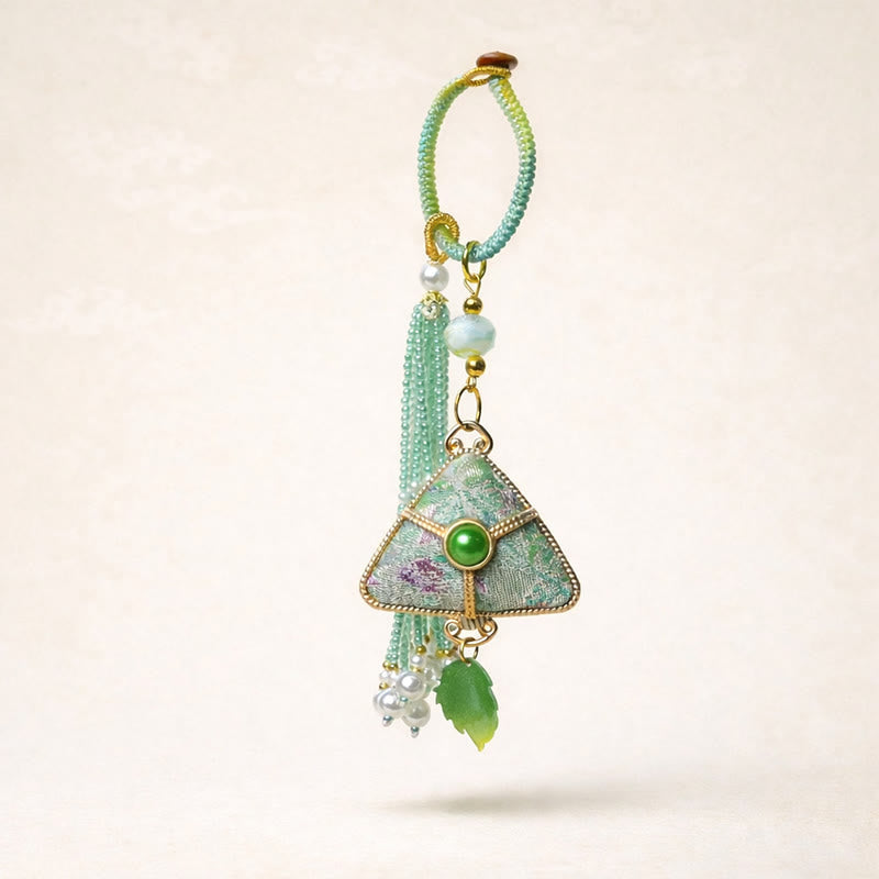 Buddha Stones Llavero Song Brocade Zongzi Leaf Balance - image 0