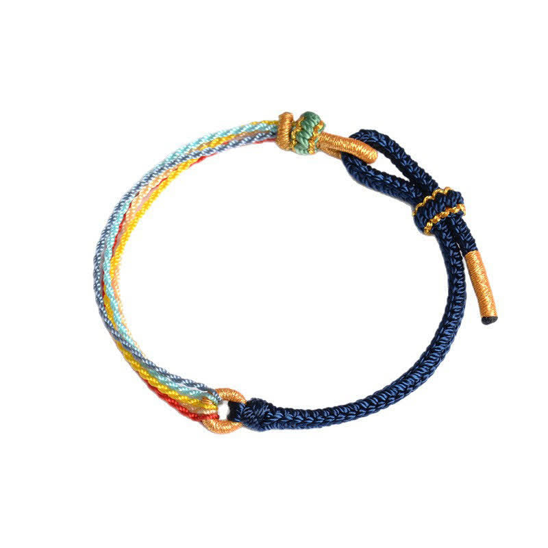 Buddha Stones Pulsera trenzada protectora de cinco colores hecha a mano - image 2