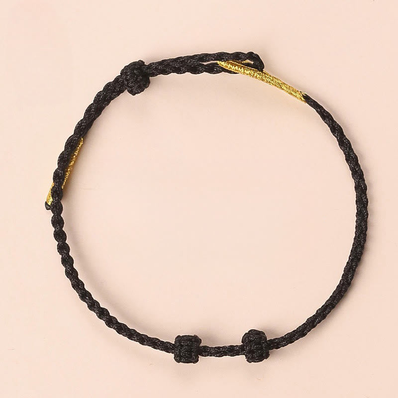 Buddha Stones Pulsera ajustable DIY tejida a mano con hilo rojo, símbolo de fuerza Om Mani Padme Hum - image 21