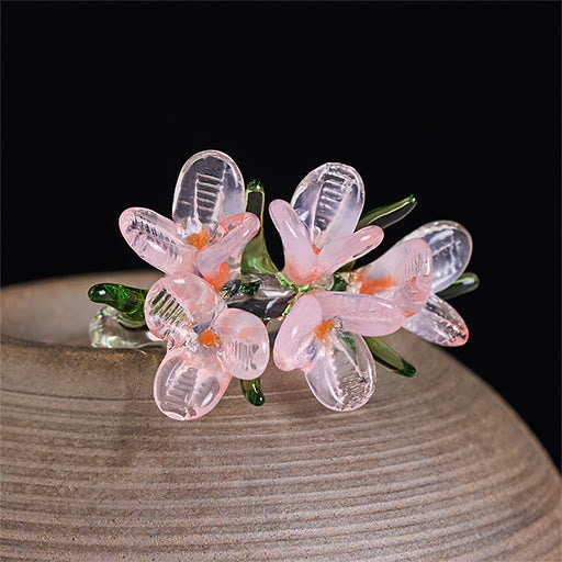 Buddha Stones Anillo de sabiduría con flor de pera Liuli - image 11