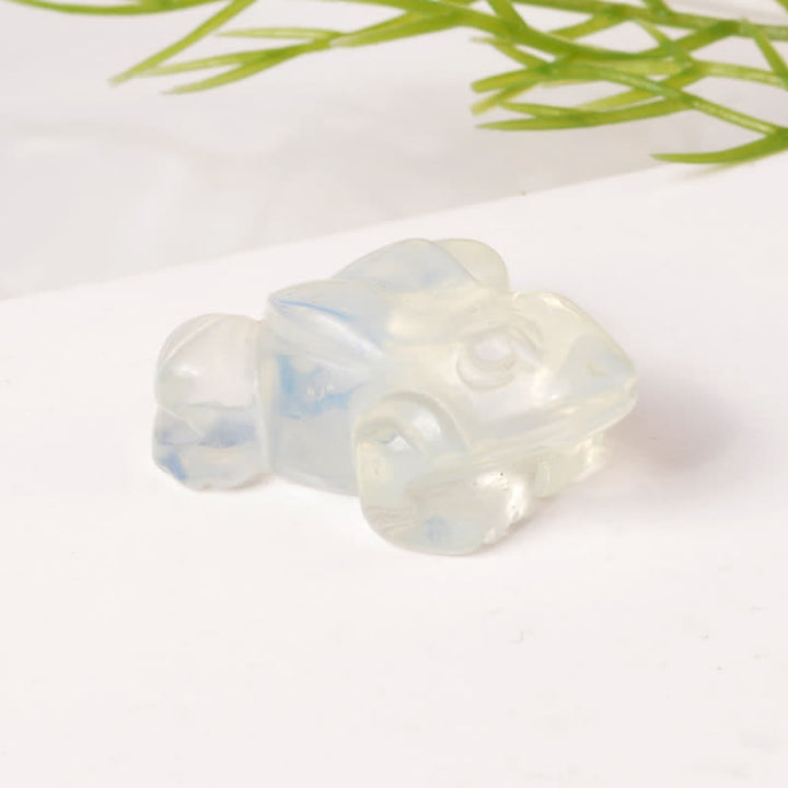 Buddha Stones Decoración con cristales y piedras de cuarzo transparente y aventurina verde natural con forma de rana para la riqueza. - image 19