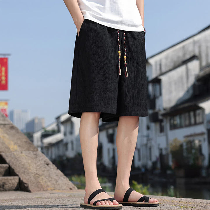 Bermudas informales de verano para hombre con cordón ajustable y bolsillos, con estampado de Buddha Stones . - image 11