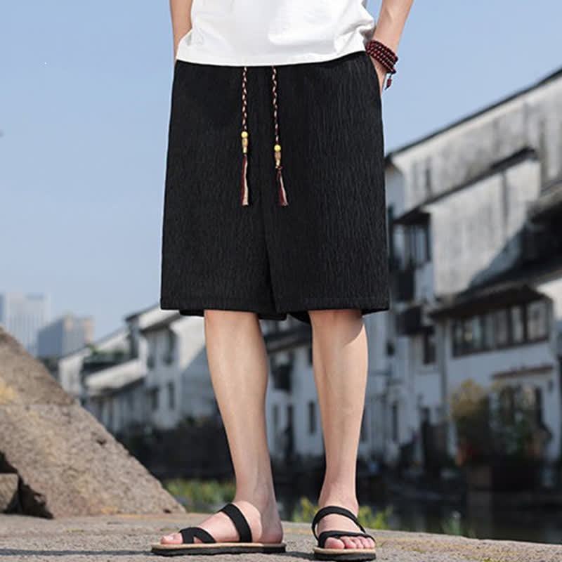 Bermudas informales de verano para hombre con cordón ajustable y bolsillos, con estampado de Buddha Stones . - image 13