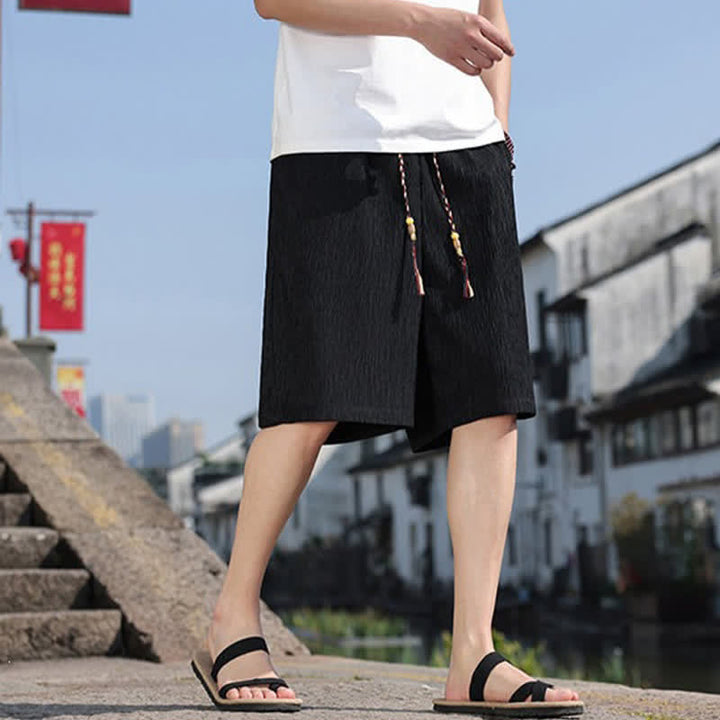 Bermudas informales de verano para hombre con cordón ajustable y bolsillos, con estampado de Buddha Stones . - image 10