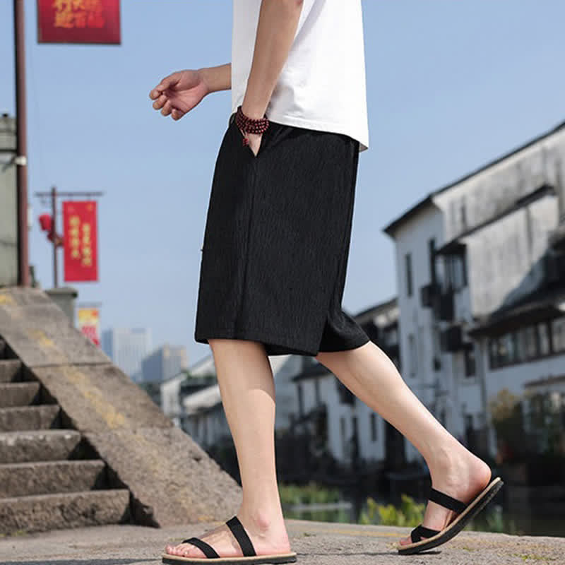 Bermudas informales de verano para hombre con cordón ajustable y bolsillos, con estampado de Buddha Stones . - image 16