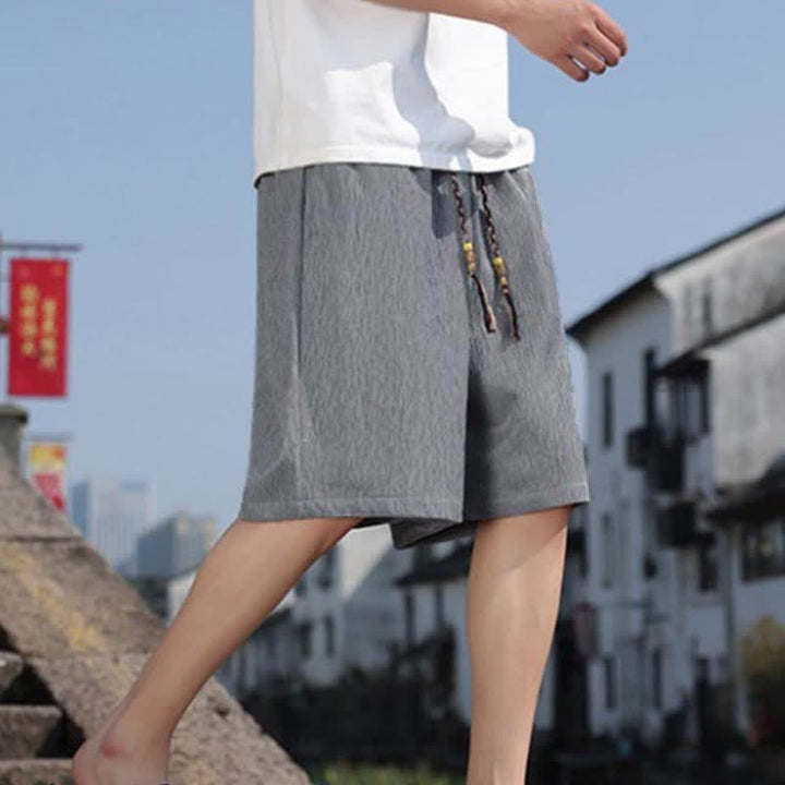 Bermudas informales de verano para hombre con cordón ajustable y bolsillos, con estampado de Buddha Stones . - image 19