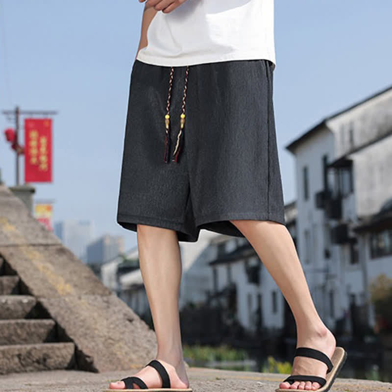 Bermudas informales de verano para hombre con cordón ajustable y bolsillos, con estampado de Buddha Stones . - image 31