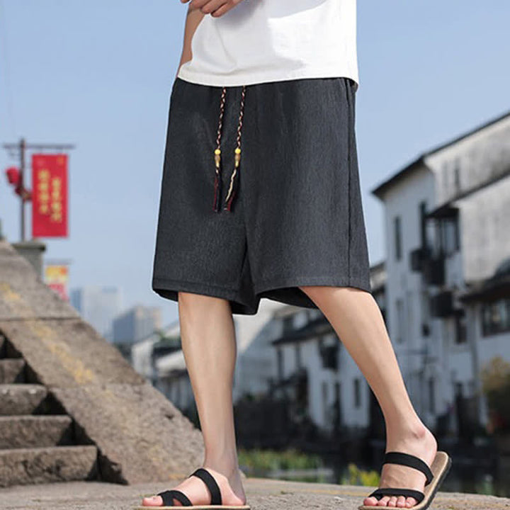 Bermudas informales de verano para hombre con cordón ajustable y bolsillos, con estampado de Buddha Stones . - image 31