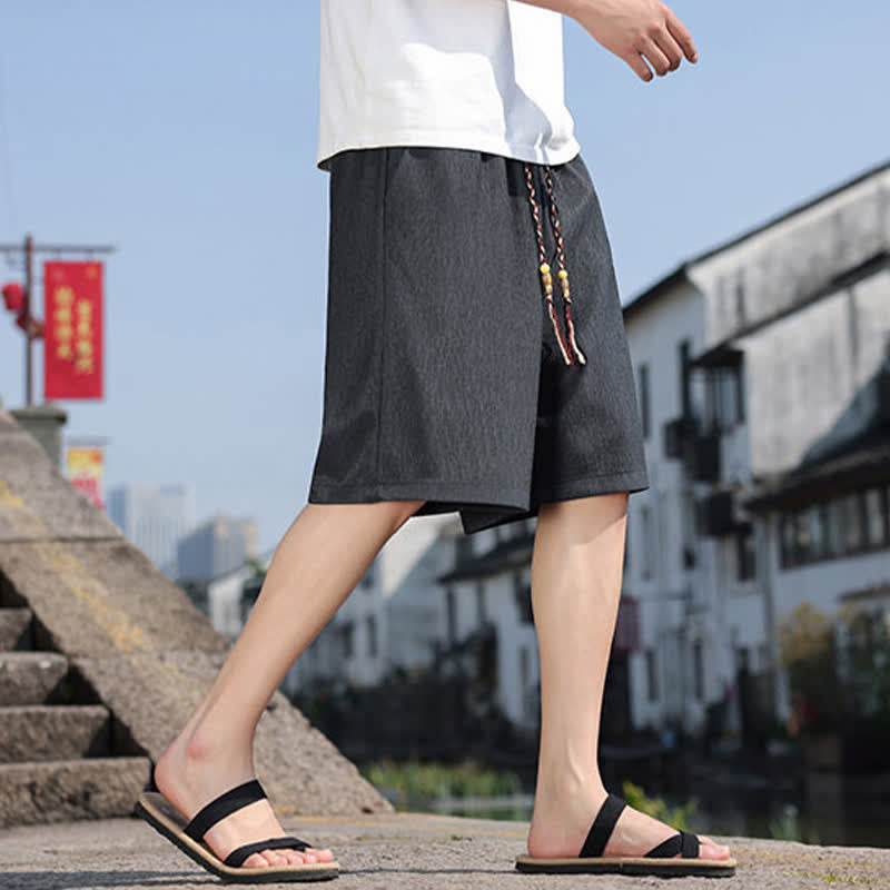 Bermudas informales de verano para hombre con cordón ajustable y bolsillos, con estampado de Buddha Stones . - image 35