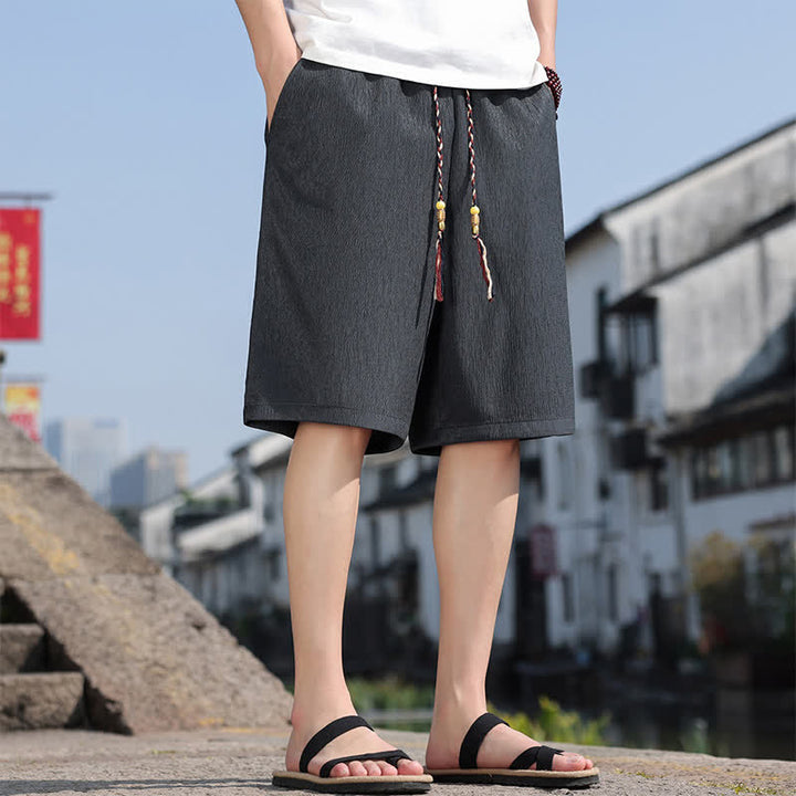 Bermudas informales de verano para hombre con cordón ajustable y bolsillos, con estampado de Buddha Stones . - image 30