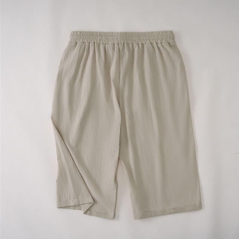 Pantalones cortos tipo bermudas informales de verano con cordón ajustable y estampado de Buddha Stones, para mujer, de pierna recta y con bolsillos. - image 1