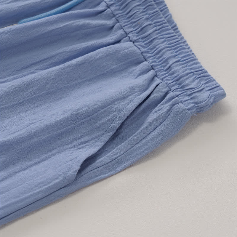 Pantalones cortos tipo bermudas informales de verano con cordón ajustable y estampado de Buddha Stones, para mujer, de pierna recta y con bolsillos. - image 14