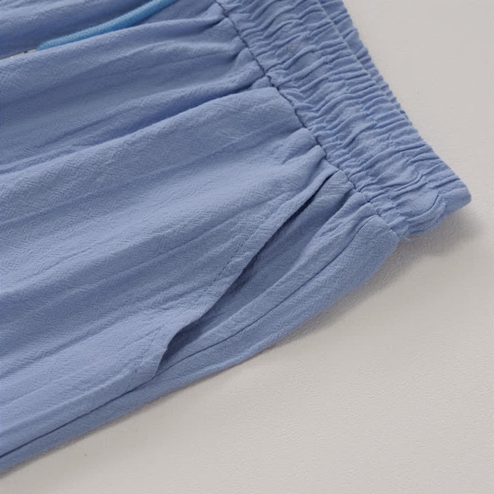 Pantalones cortos tipo bermudas informales de verano con cordón ajustable y estampado de Buddha Stones, para mujer, de pierna recta y con bolsillos. - image 14
