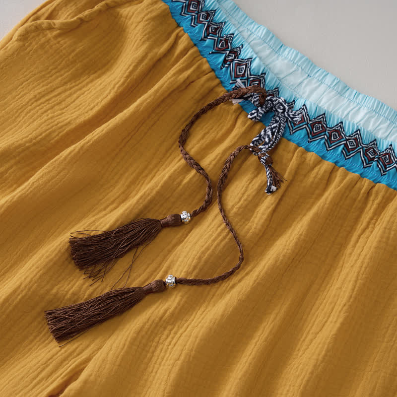 Bermudas geométricas de verano estilo bohemio con cordón ajustable y estampado de Buddha Stones para hombre, con bolsillos. - image 12