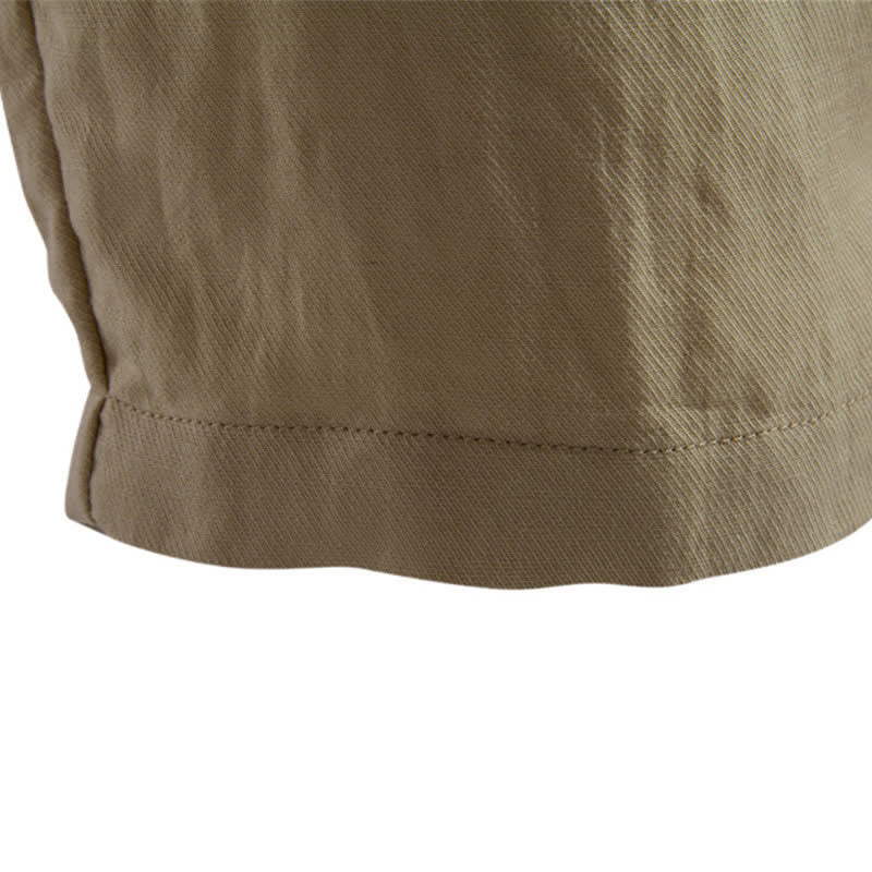 Bermuda clásicas informales de verano con cremallera y botones, color liso, para hombre, con bolsillos, Buddha Stones. - image 11