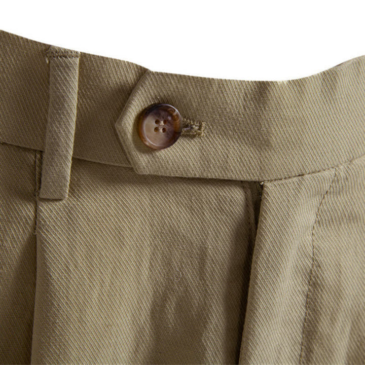 Bermuda clásicas informales de verano con cremallera y botones, color liso, para hombre, con bolsillos, Buddha Stones. - image 2