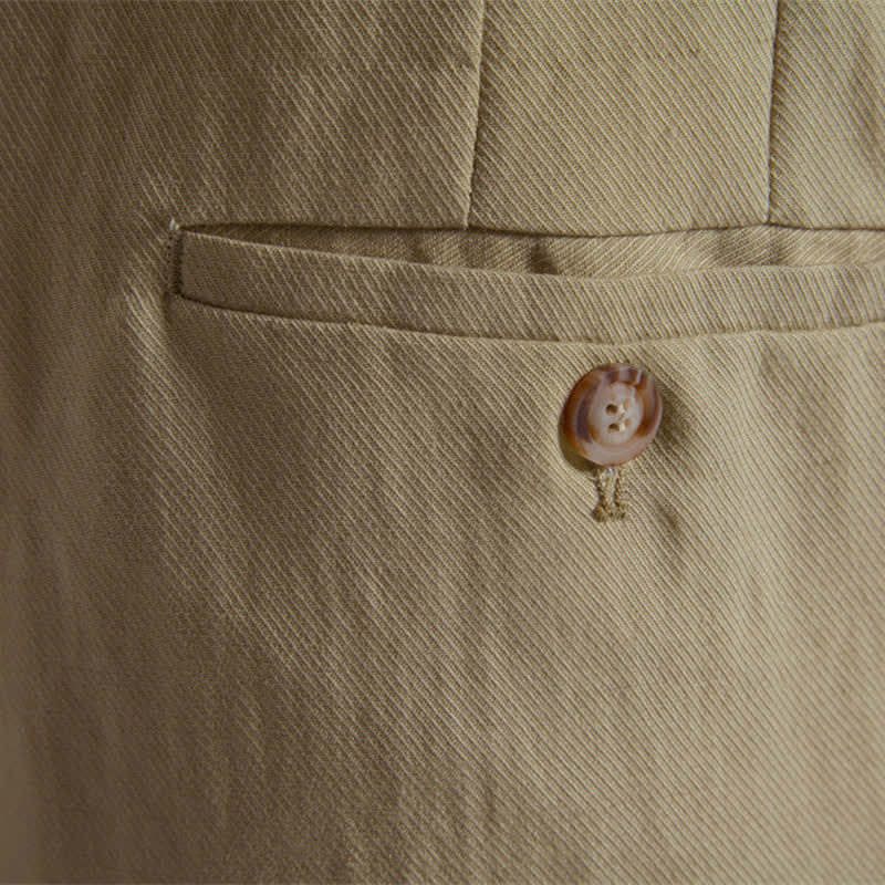 Bermuda clásicas informales de verano con cremallera y botones, color liso, para hombre, con bolsillos, Buddha Stones. - image 9