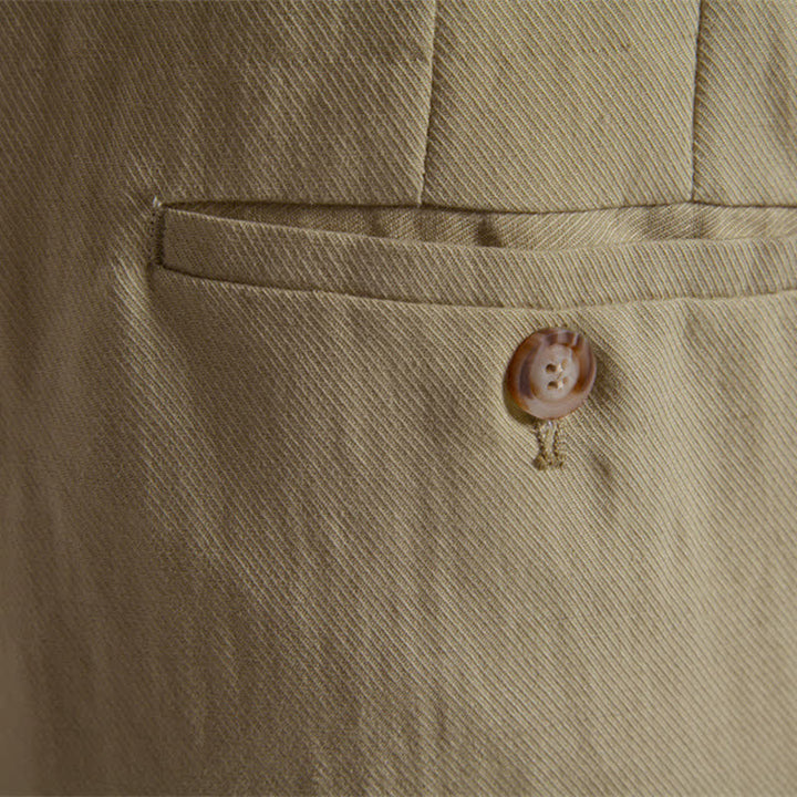 Bermuda clásicas informales de verano con cremallera y botones, color liso, para hombre, con bolsillos, Buddha Stones. - image 9