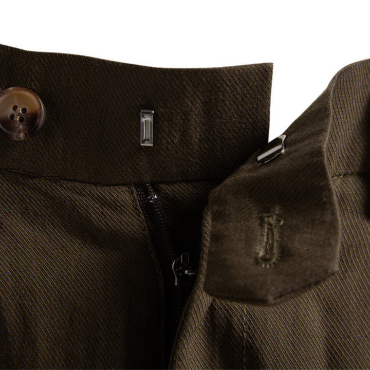 Bermuda clásicas informales de verano con cremallera y botones, color liso, para hombre, con bolsillos, Buddha Stones. - image 25