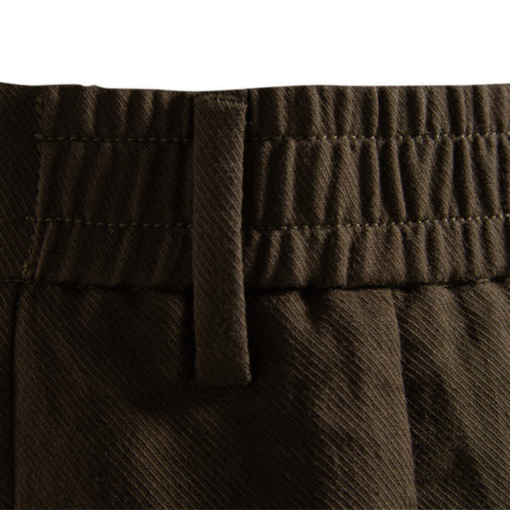 Bermuda clásicas informales de verano con cremallera y botones, color liso, para hombre, con bolsillos, Buddha Stones. - image 31