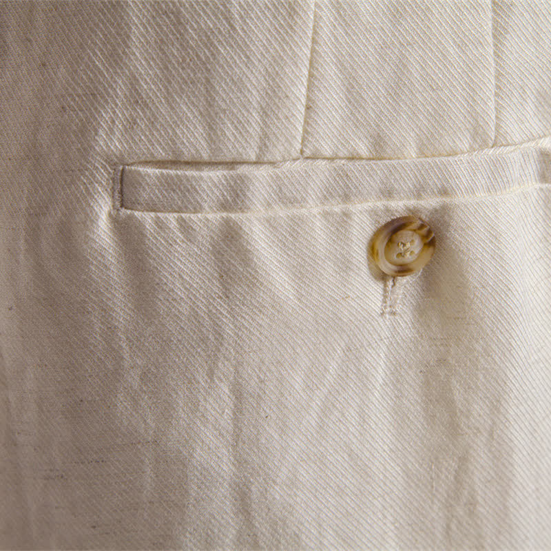 Bermuda clásicas informales de verano con cremallera y botones, color liso, para hombre, con bolsillos, Buddha Stones. - image 40