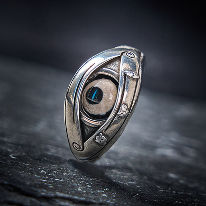 Buddha Stones Anillo ajustable de protección contra el mal de ojo con cuentas Dzi de cobre - Cuentas Dzi (Riqueza ♥ Suerte) - image 0