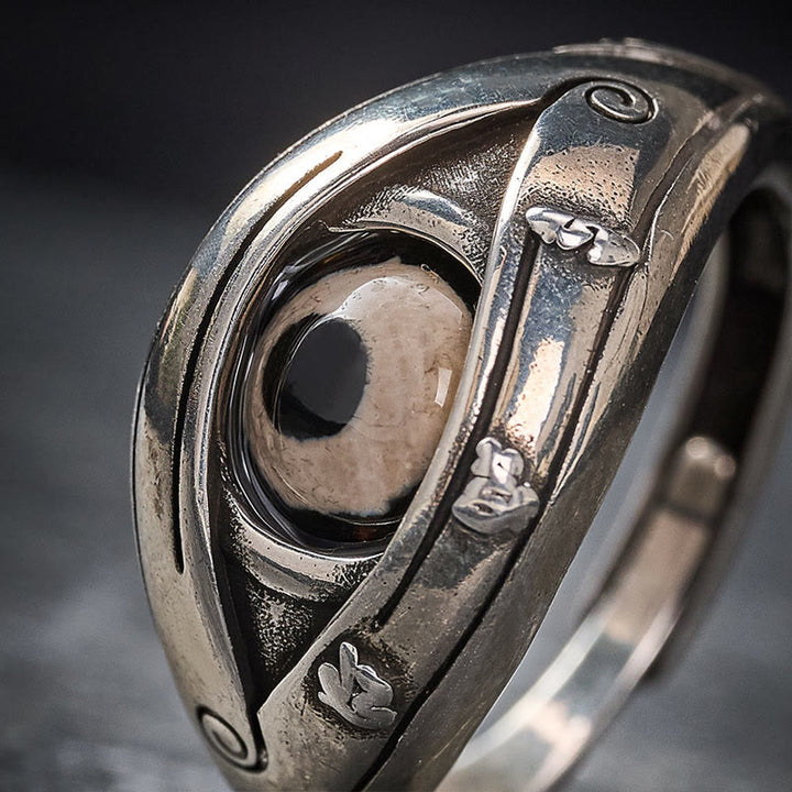 Buddha Stones Anillo ajustable de protección contra el mal de ojo con cuentas Dzi de cobre - image 9