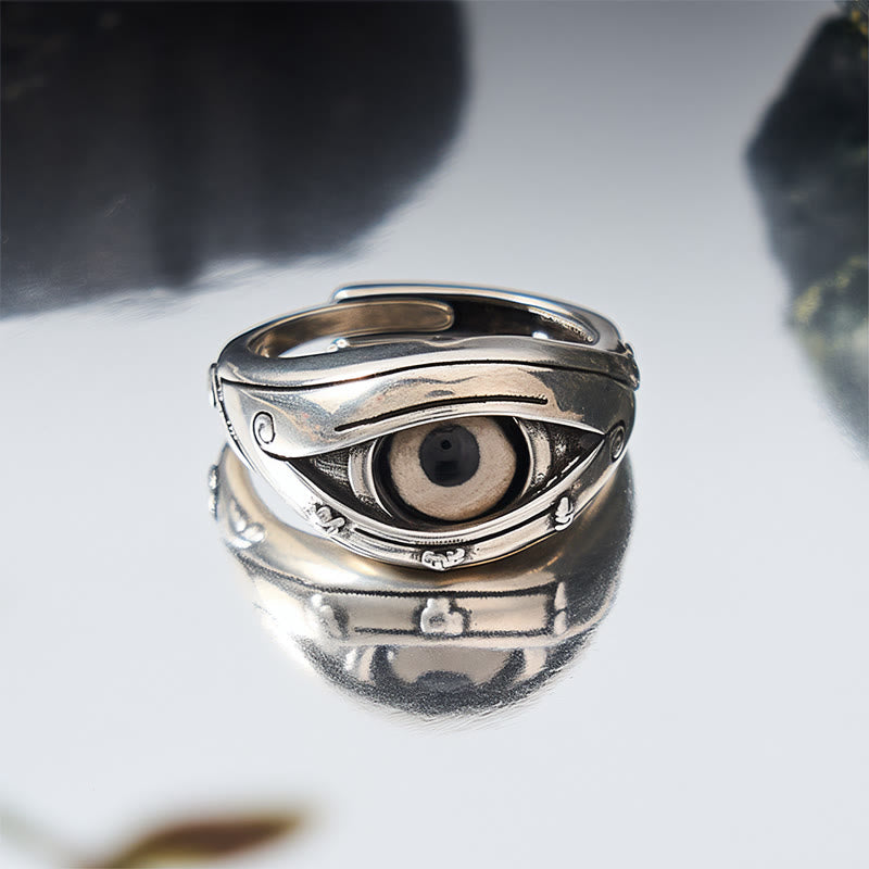 Buddha Stones Anillo ajustable de protección contra el mal de ojo con cuentas Dzi de cobre - image 4