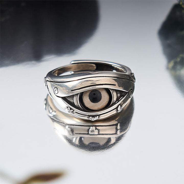 Buddha Stones Anillo ajustable de protección contra el mal de ojo con cuentas Dzi de cobre - image 4