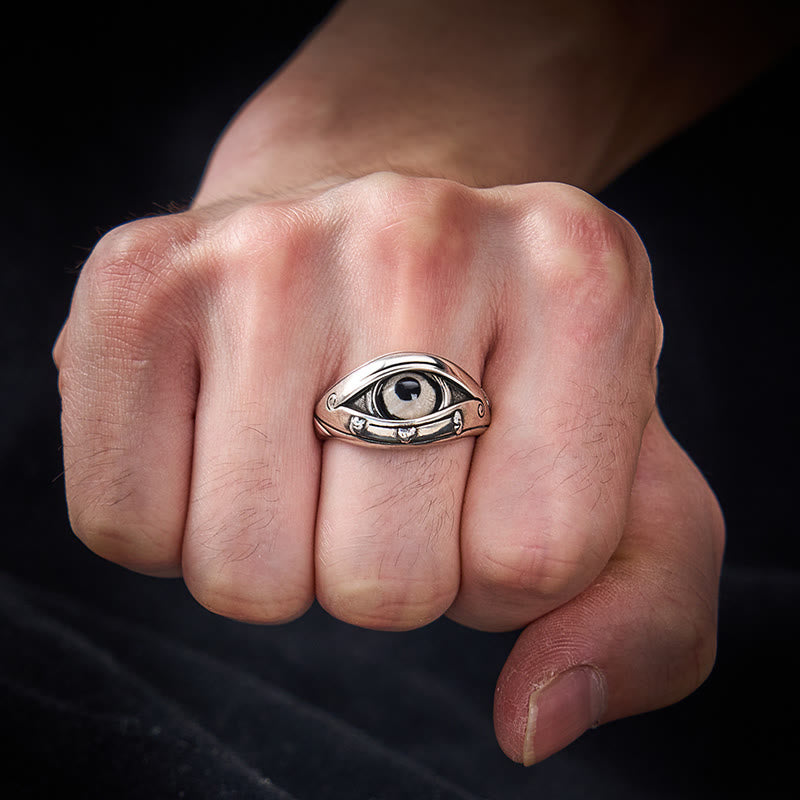 Buddha Stones Anillo ajustable de protección contra el mal de ojo con cuentas Dzi de cobre - image 10