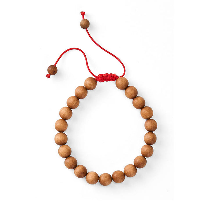 Buddha Stones Mala de muñeca de cuentas de sándalo tibetano para enraizar - image 10