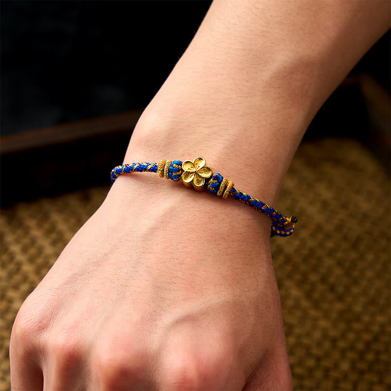 Buddha Stones Pulsera de la paz Om Mani Padme Hum tejida a mano con hilo - image 17