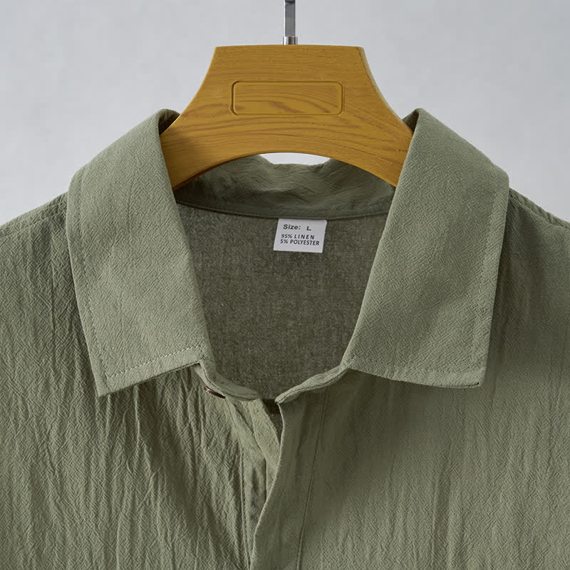 Buddha Stones Camisas sin mangas lisas de manga larga para hombre, estilo casual de verano y minimalistas. - image 10