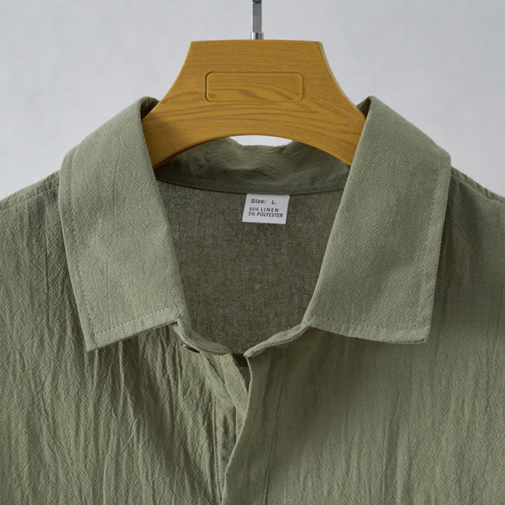 Buddha Stones Camisas sin mangas lisas de manga larga para hombre, estilo casual de verano y minimalistas. - image 10