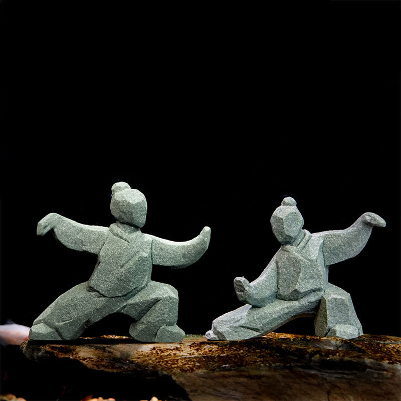Buddha Stones Figura de Tai Chi de equilibrio Yin Yang de resina, decoración de vida consciente - image 0