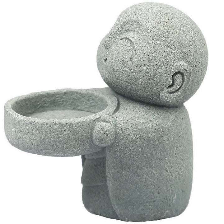 Buddha Stones Estatua de resina con portavelas de Buda Serenidad (sin vela) - image 15