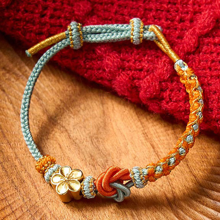 Buddha Stones Pulsera de confianza con cuerda trenzada de mandala - image 11