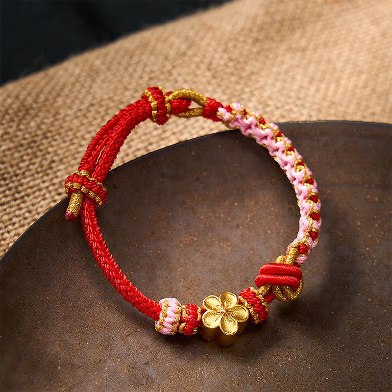 Buddha Stones Pulsera ajustable con nudo de cuerda trenzada - image 2