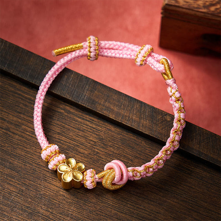 Buddha Stones Pulsera ajustable con nudo de cuerda trenzada - image 21
