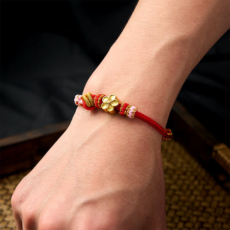 Buddha Stones Pulsera ajustable con nudo de cuerda trenzada - image 5
