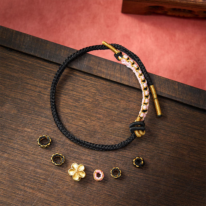 Buddha Stones Pulsera ajustable con nudo de cuerda trenzada - image 10