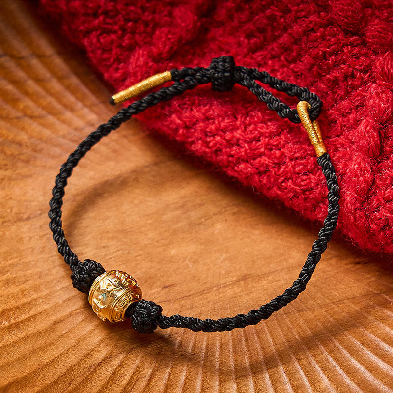 Buddha Stones Pulsera ajustable DIY tejida a mano con hilo rojo, símbolo de fuerza Om Mani Padme Hum - image 18
