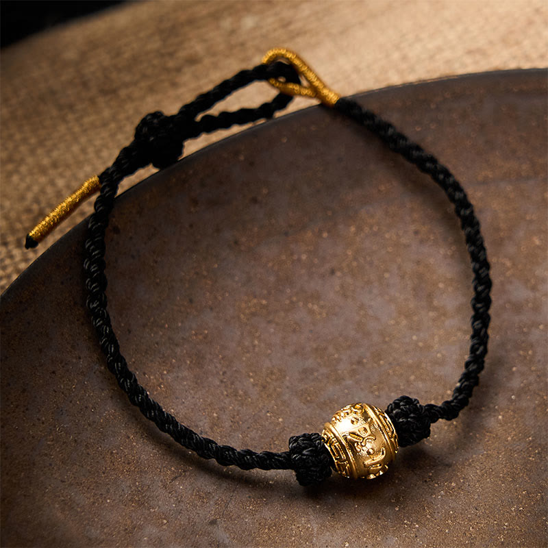 Buddha Stones Pulsera ajustable DIY tejida a mano con hilo rojo, símbolo de fuerza Om Mani Padme Hum - image 17