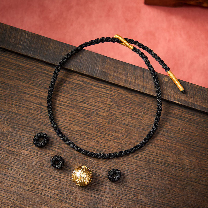 Buddha Stones Pulsera ajustable DIY tejida a mano con hilo rojo, símbolo de fuerza Om Mani Padme Hum - image 19